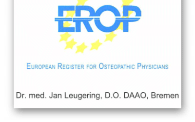 Zertifikat Dr. med. Leugering für Osteopathie